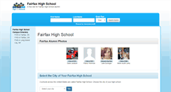 Desktop Screenshot of fairfaxhighschoolalumni.com
