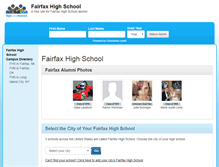 Tablet Screenshot of fairfaxhighschoolalumni.com